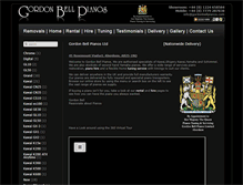 Tablet Screenshot of gordonbellpianos.com